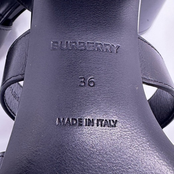 NWOB BURBERRY Lyna Leather Sandals, 100% Authentic! - Picture 9 of 15